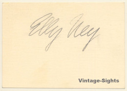 Elly Ney (1882-1962) German Piano Player (Vintage Autograph - Signature) - Actors & Comedians