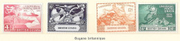 U.P.U. - Guyane Britannique - 75e Anniversaire De L' U.P.U. - (4 Valeurs) - 1949 - Y & T N° 178 à N° 181** - Guyana (1966-...)