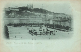 FRANCE - Lyon - Panorama De La Place Bellecour - ND Phot - Animé - Carte Postale Ancienne - Lyon 2