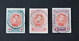 N° 132 / 134  OBLITERES  -  CONCOURS ! - 1914-1915 Red Cross