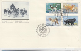 Canada 1988 Dogs Of Canada 4v FDC Ca 26.8.1988 (CN169) - 1981-1990