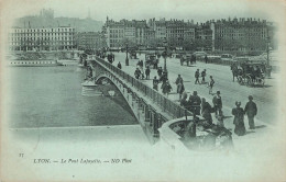 FRANCE - Lyon - Le Pont Lafayette - ND Phot - Animé - Carte Postale Ancienne - Lyon 5