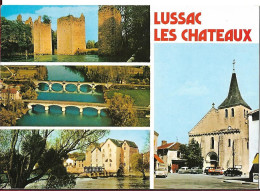 CPSM DE LUSSAC LES CHATEAUX - Lussac Les Chateaux
