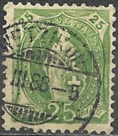 Switzerland 1882 Used Stamp Helvetia 25c [WLT334] - Gebraucht