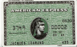 1 SPÉCIMEN VRAIE FAUSSE MONNAIE CARTE AMERICAN EXPRESS DÉPLIANT 16X10cm SUR 2 FACES DOCUMENT PUBLICITAIRE FICTIF - Specimen