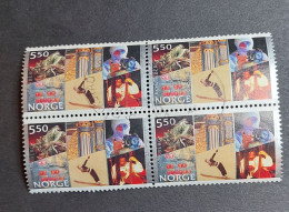 Norway  2002, Block Of 4 Mi Nr. 1437 - Blocks & Sheetlets