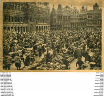 Cpsm BRUXELLES. Marché Matinal Sur Grand'Place 1935 - Mercati