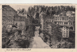 D9362) BADGASTEIN - Salzburg - Wasserfall U. Häuser ALT! - Bad Gastein