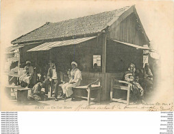 (D) 2 X Cpa ORAN. Un Café Maure Avec Cireur De Chaussures 1903 Et Allée Des Nouveaux Jardins - Oran