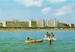 CARTOLINA ANIMATA 1995 ITALIA ANCONA SENIGALLIA GRANDI ALBERGHI SPIAGGIA Italy Postcard ITALIEN Ansichtskarten - Senigallia