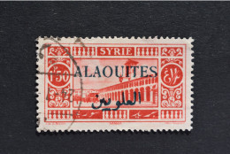 Alaouites - 1925-30 Damas N° 28 B Oblitéré (surcharge Bleue-noir) - Usati