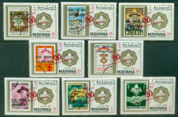 Manama 1972 Mi#884-889 UNICEF Opts On World Scout Jamboree MLH - Manama