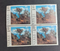 Painting Old Pine Trees 1973 , Block Of 4 - Blocks & Kleinbögen