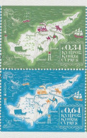2020 Zypern Gr.  Mi. 1435-6 D  **MNH  Europa  Historische Postrouten - 2020