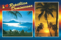 Carte Postale: Grand Format: I LOVE REPUBLICA DOMINICANA: Vues De La Plage. - Repubblica Dominicana