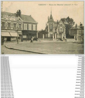 02 CHAUNY. Place Du Marché Couvert 1910. Droguerie Et Caisse Lecuyer - Chauny