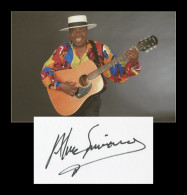 Afric Simone - Chanteur Mozambicain - Rare Carte Signée + Photo - 1999 - Singers & Musicians