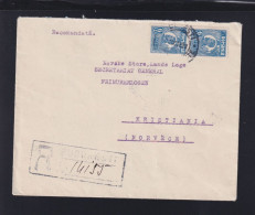 Rumänien Romania R-Brief Bucuresti Nach Norwegen - Lettres & Documents