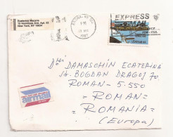 FD12 - International Circulated Envelope -  USA - ROMANIA - 1987 - 3c. 1961-... Covers
