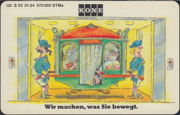 GERMANY S03/94 Comic:  Kone Aufzüge - DD:1401 - M31F - S-Series : Tills With Third Part Ads