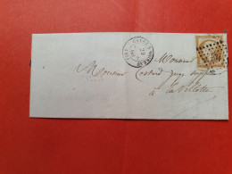 Napoléon ND 10ct Sur Lettre Avec Texte De Condé/Noireau Pour La Vilette En 1860 - N 155 - 1849-1876: Période Classique