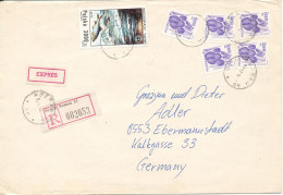 Poland Registered Cover Sent Express To Germany 16-12-1992 Big Size Cover - Lettres & Documents