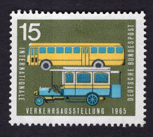 Transport 1965 Germany Deutschland Postbus Mail Bus Omnibus International Traffic Exposition (IVA) München Stamp - Automobili