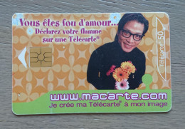 France - 2001 - Télécarte 50 Unités -  WWW.MACARTE.COM Vous êtes Fou D'amour... - 2001