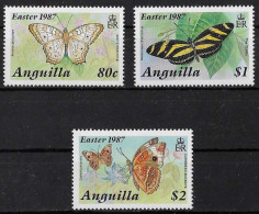 ANGUILLA - PAPILLONS - N° 668 A 670 - NEUF** MNH - Butterflies