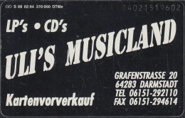 GERMANY S08/94 Uli's Musicland - AXMO AGENCY GmbH Darmstadt - S-Series : Tills With Third Part Ads