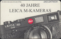 GERMANY S09/94 Leica - 40 Jahre M Kameras - Photoapperat - S-Series : Taquillas Con Publicidad De Terceros