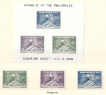 U.P.U. - Philippines - 75e Anniversaire De L' U.P.U. - (4 Valeurs) - 1949 - Y & T N° 353 à 355** - BF 1A** - Philippines
