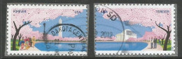 USA 2012 Cherry Blossom Centennial SC.# 4651/52 In VFU Condition - Bandes & Multiples