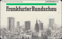 GERMANY S12/94 Frankfurter Rundschau - Skyline - Zeitung - Presse - 50DM - S-Series : Guichets Publicité De Tiers