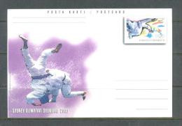 2000 TURKEY SYDNEY OLYMPIC GAMES - JUDO POSTCARD - Postal Stationery