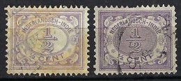 INDE NEERLANDAISE Ca.1912-1913: 2x Le Y&T 97 Obl. CAD, 2 Nuances - Nederlands-Indië