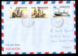 BARBADOS - Lettre Pour La France 1996 - Barbados (1966-...)