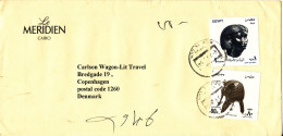 Egypt Cover Sent To Denmark - Cartas & Documentos