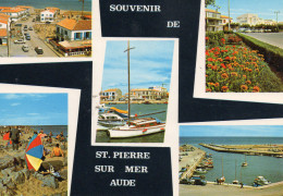 SOUVENIR DE ST PIERRE SUR MER, MULTIVUE, COULEUR  REF 12872 VOL - Saluti Da.../ Gruss Aus...