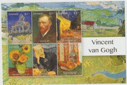 Grenada: Vincent Van Gogh  Kleinbogen Und Block - Altri & Non Classificati