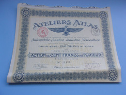 ATELIERS ATLAS (automobile,aviation) Imprimerie RICHARD - Other & Unclassified