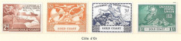 U.P.U. - Côte De L'or - 75e Anniversaire De L' U.P.U. - (4 Valeurs) - 1949 - Y & T N° 142 à 145** - Ghana (1957-...)