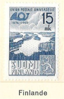 U.P.U. - Finlande - 75e Anniversaire De L' U.P.U. - (1 Valeur) - 1949 - Y & T N° 359** - Unused Stamps