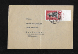 1940  GESCHICHTLICHE MOTIVE ► Briefvorderteil Von Wildegg Nach Rekingen Aargau     ►SBK-B5 Mit Taps◄ - Brieven En Documenten