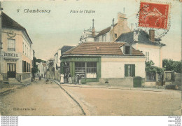 (LAN) 78 CHAMBOURCY. Restaurant Dubreuil Et Epicerie Parisienne Place De L'Eglise 1908 - Chambourcy