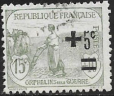 TIMBRE N° 164 -   AU PROFIT DES ORPHELINS SURCHARGE -  OBLITERE  - 1922 - Oblitérés