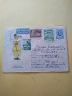 Ussr Pstat.bulgaria Related Bulgaria 89 Phil Show.rare Pu.pstat.to Uruguay Addtl Stamps Dam. E7 Reg Post Conmems 1 Or 2 - Brieven En Documenten