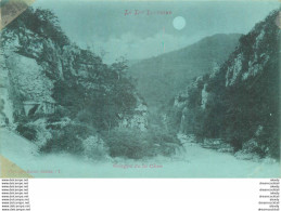 Vers 1900 Carte Précurseur 46 GORGES DE LA CERE De Nuit - Saint-Céré