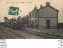 (D) 53 VILLAINES-LA-JUHEL. Train Locomotine Dans La Gare 1909 - Villaines La Juhel