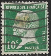 TIMBRE N° 170 -   PASTEUR 10C  -  OBLITERE  - 1923/ 1926 - Oblitérés